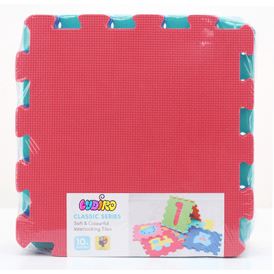Covor Puzzle LUDIRO, 10 Piese Uni 32x32 Cm, Spuma EVA, Protectie, Versatilitate si Siguranta - LUDIRO