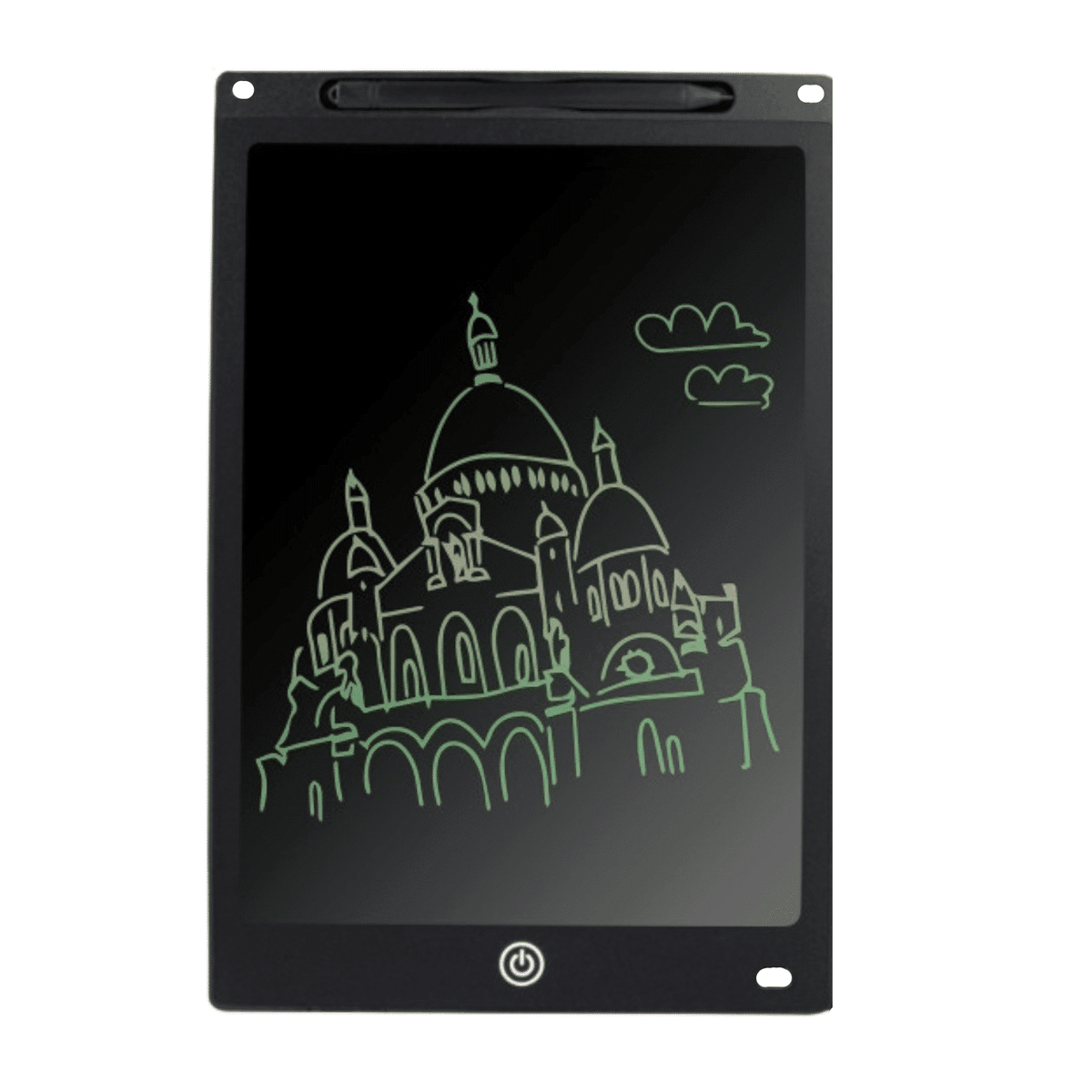 Tableta LCD pentru Scris si Desenat, Diagonala 12 Inch, Scris Multicolor, Functie Blocare Ecran, Impermeabila, Colturi Rotunjite, 28.6x19x0.5 Cm, Negru, + 3 Ani - LUDIRO
