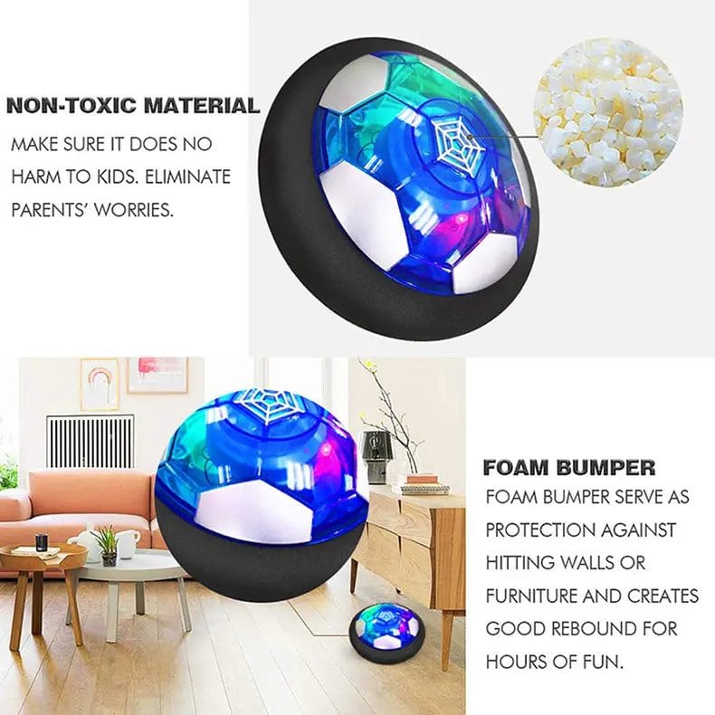 Set de Joaca, Porti de Fotbal si Minge Care Planeaza, Muzica si Lumini Led, + 3 Ani - LUDIRO