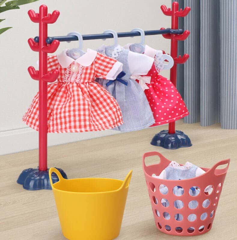 Set de Joaca, Masina de Spalat cu Accesorii, Sistem de Scurgere, Sunete si Lumini Interactive, 21x21x11 Cm, + 3 Ani - LUDIRO