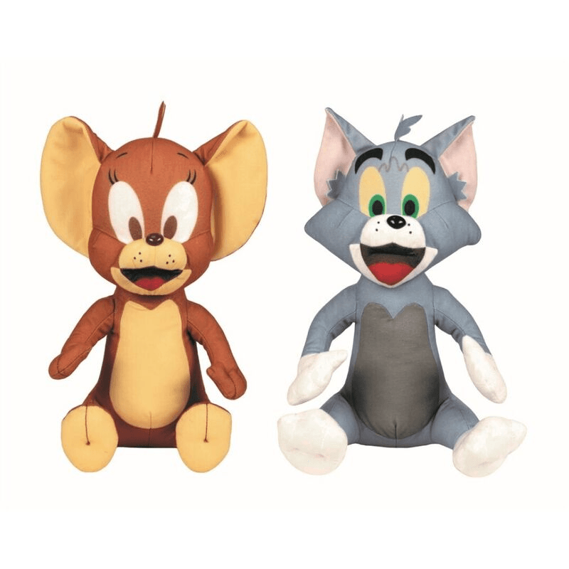 Set 2 Plusuri Tom si Jerry 20 Cm, Jucarii Moi, Sigure si Haioase pentru Copii si Colectionari - LUDIRO