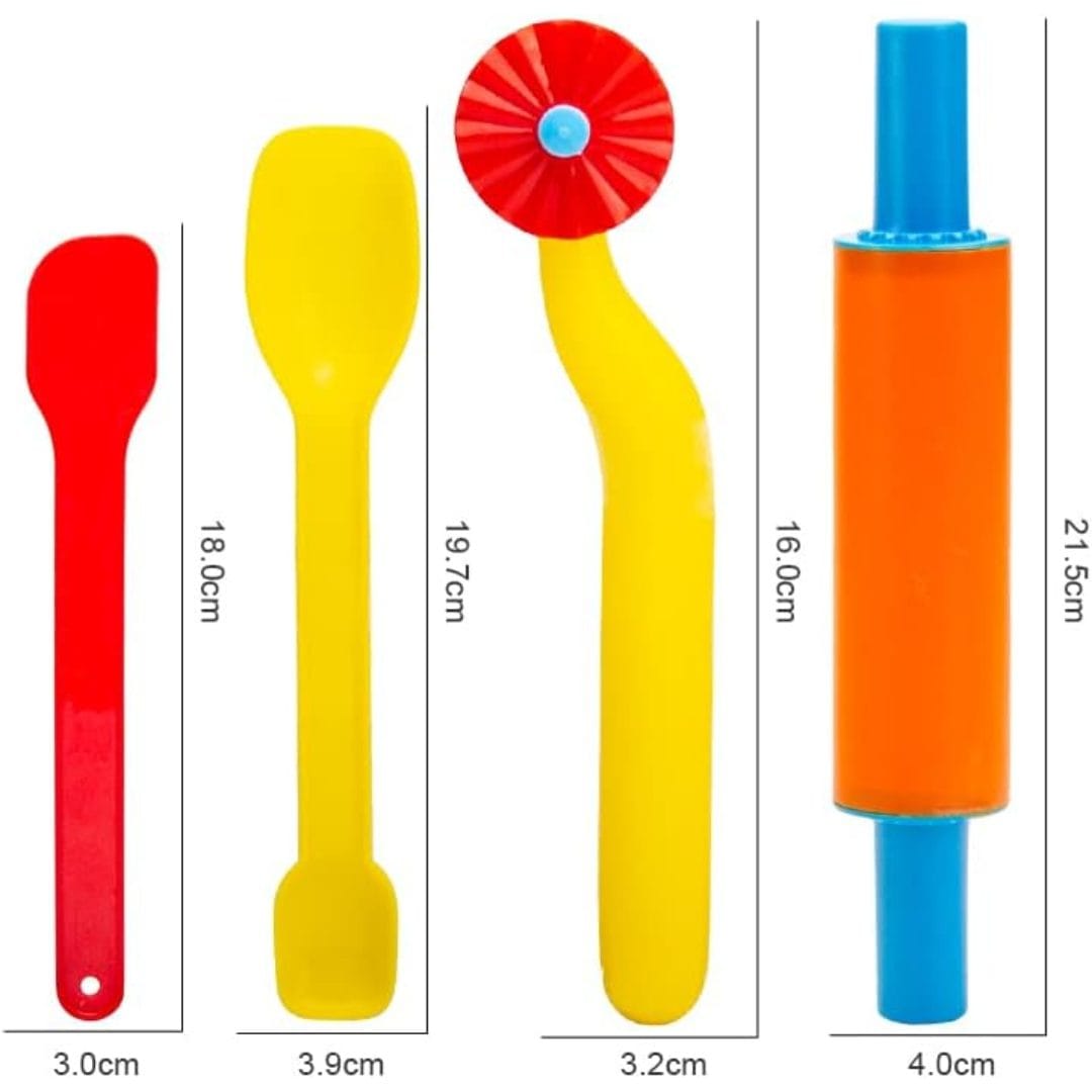 Set plastilina Educativa LUDIRO, 12 Culori, 45 Piese, Forme Animale, Unelte si Culori Vesele, Joaca Creativa, Sigura si Fara Ecrane pentru Copii peste 3 Ani, Acasa sau la Gradinita - LUDIRO