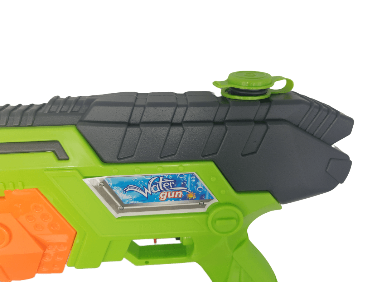Pistol Jucarie cu Apa, cu Rezervor, Verde Portocaliu, 32x5x18 cm, + 3 Ani - LUDIRO