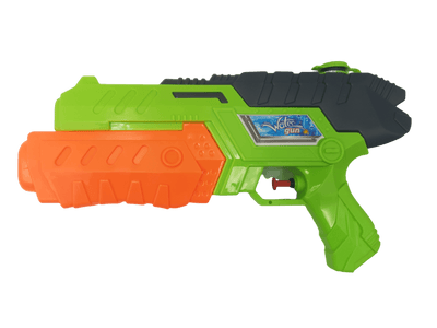 Pistol Jucarie cu Apa, cu Rezervor, Verde Portocaliu, 32x5x18 cm, + 3 Ani - LUDIRO