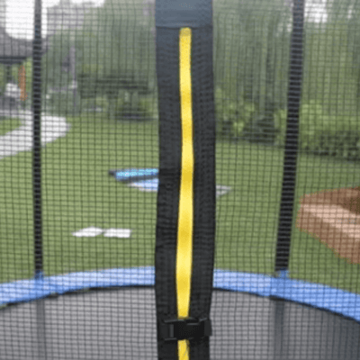 Resigilat - Trambulina pentru Copii 3-7 Ani LUDIRO, Plasa de Siguranta, Diametru 140 Cm, Inaltime 125 Cm, Joaca Distractiva pentru Interior si Exterior, Rosu - LUDIRO