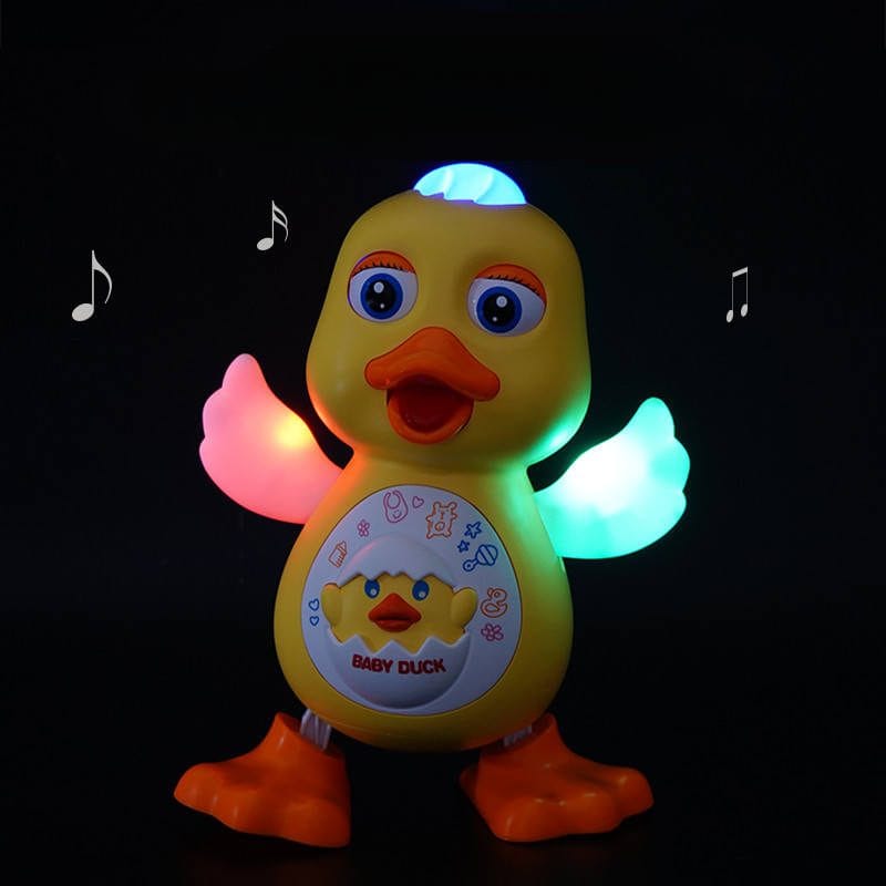 Resigilat - Ratusca Interactiva Dansatoare, Canta, Misca Ochii, Se Deplaseaza, Lumini Led, Aripi Mobile, 19.5x12.5x10.5 Cm, + 1 An - LUDIRO