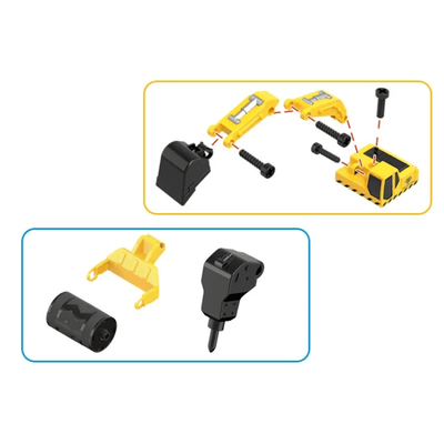 Utilaje Constructii pentru Copii 6 in 1 Ludiro, 104 Piese DIY cu Surubelnita - LUDIRO