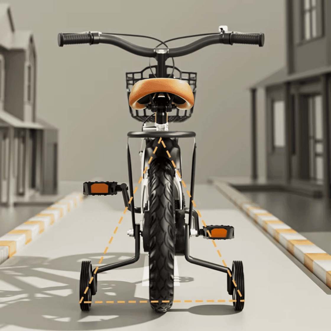 Bicicleta pentru Copii Ludiro 18 Inch, Diametru Roti 45 Cm, cu Frane Fata-Spate, Roti Ajutatoare, Cauciucuri Anti-Alunecare si Cadru din Otel, Cos Metalic, Ideala pentru Copii de 7-10 Ani, Rosu - LUDIRO
