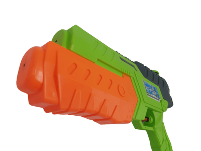 Pistol Jucarie cu Apa, cu Rezervor, Verde Portocaliu, 32x5x18 cm, + 3 Ani - LUDIRO