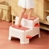 Scarita pentru Copii cu 2 Trepte, Roz, Design Antialunecare, Stabilitate Maxima, Usor de Utilizat, Ideala pentru Baie, Bucatarie, Toaleta, Spalat pe Dinti, Acces Mobilier, Perfecta pentru Dezvoltarea Autonomiei Copilului, + 3 Ani - LUDIRO