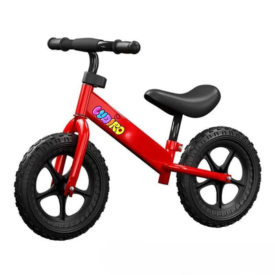 Bicicleta de Echilibru fara Pedale LUDIRO pentru Copii intre 2-5 Ani, Reglabila pe Inaltime, Rotire Ghidon 360 Grade, Roti din Polimer Antisoc Diametru 30 Cm, Cadru Metalic, Negru - LUDIRO