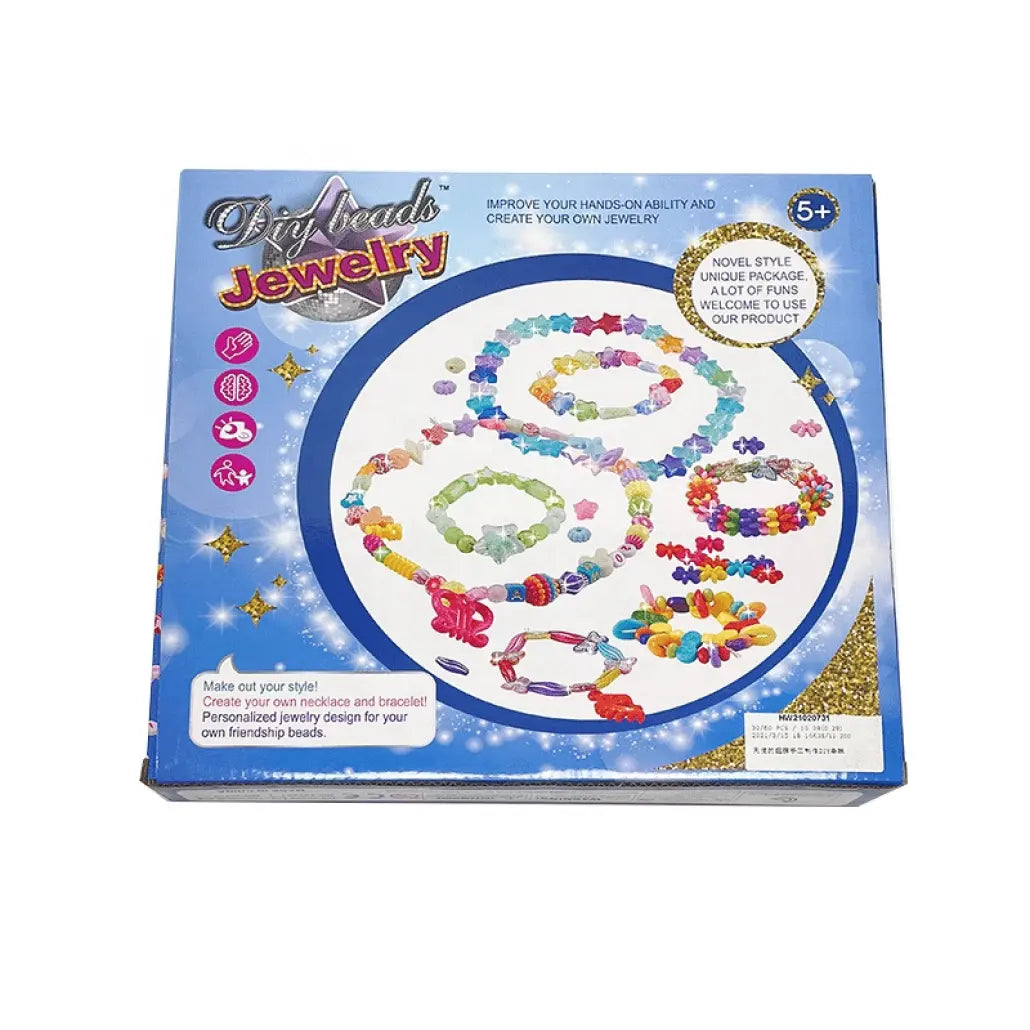 Set pentru Artizanat, Bratari cu Margele, Fluturas, Multicolor, 29x4x29 cm, + 5 Ani - LUDIRO