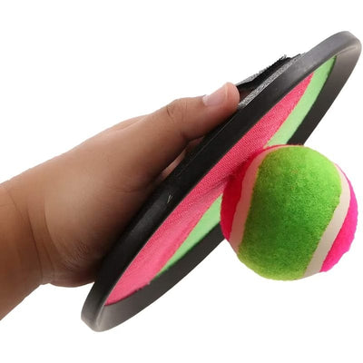 Set Interactiv Arunca si Prinde pentru Copii, 2 Palete cu Scai, Diametru 20 cm, 1 Minge, + 3 Ani - LUDIRO