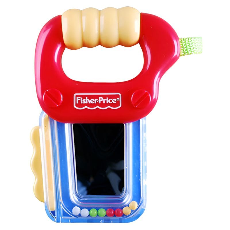 Jucarie Dentitie Fisher Price, Model Fierastrau cu Oglinda, 13 cm - LUDIRO