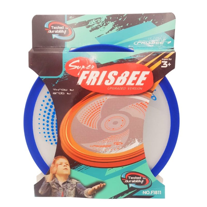 Disc Zburator Frisbee din Plastic, Diametru 20 Cm, Albastru, + 3 Ani - LUDIRO