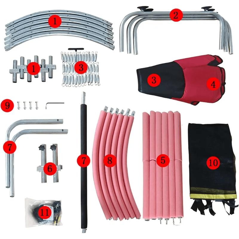 Resigilat - Trambulina pentru Copii LUDIRO, Diametru 140 Cm, Cu Plasa de Siguranta, Cos Baschet, Leagan Si Accesorii, Suporta 200 kg, Interior sau Exterior, Pentru Dezvoltarea Echilibrului, Albastra, + 3 Ani - LUDIRO