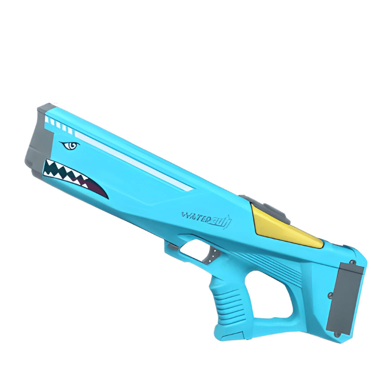 Resigilat - Pistol cu Apa Electric, Distanta Tragere 12m, Rezervor 550ml, Acumulator cu Incarcare USB, Albastru, 45.3x28x17.3 Cm, + 3 Ani - LUDIRO