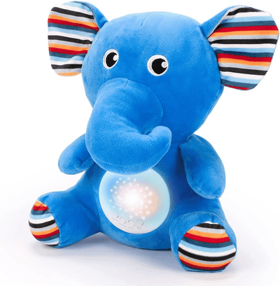 Jucarie de Plus, Elefant, Efecte de Proiectie, Lumini si Sunete pentru Bebelusi, Diferite Functii, 29 Cm, + 0 Luni - LUDIRO