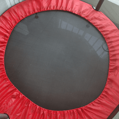 Resigilat - Trambulina pentru Copii 3-7 Ani LUDIRO, Plasa de Siguranta, Diametru 140 Cm, Inaltime 125 Cm, Joaca Distractiva pentru Interior si Exterior, Rosu - LUDIRO