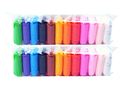 Set Plastilină Inteligentă Ludiro, 24 Pungi Colorate cu Accesorii de Modelare, Non-Toxică, +3 Ani – Joacă Creativă și Educativă pentru Copii - LUDIRO