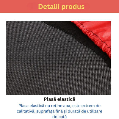 Trambulina pentru Copii 3-7 Ani LUDIRO, Plasa de Siguranta, Diametru 140 Cm, Inaltime 125 Cm, Joaca Distractiva pentru Interior si Exterior, Roz - LUDIRO
