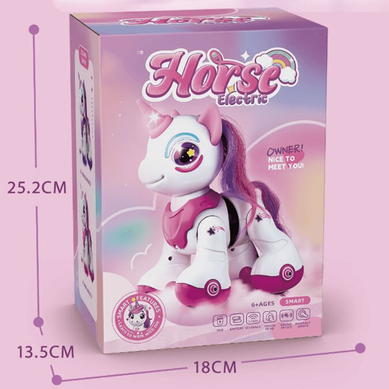 Unicorn Interactiv cu Telecomanda, Muzica, Lumini, Dans, Senzor de Atingere, Ludiro, 3+ Ani - LUDIRO