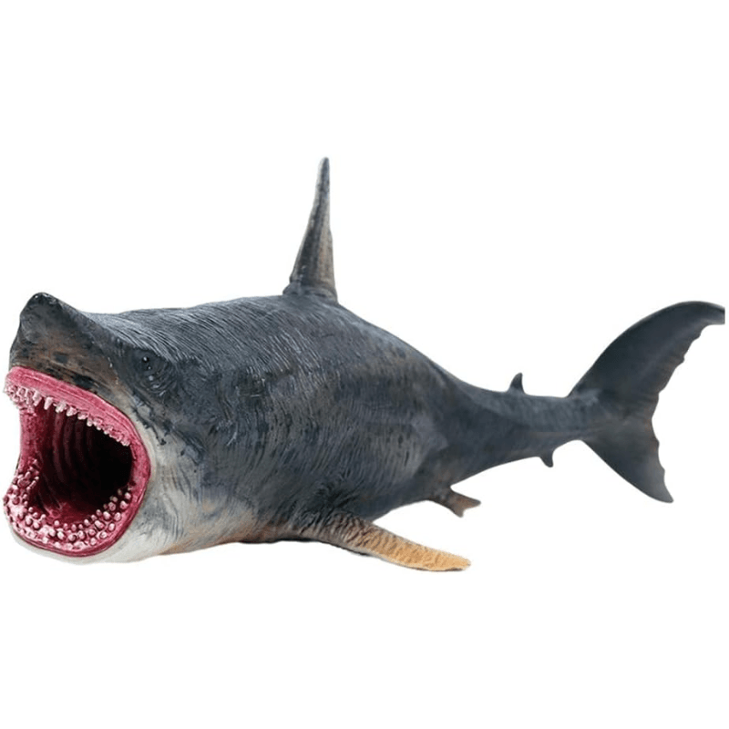 Figurina Rechin Megalodon Realista LUDIRO, Jucarie Educativa XXL pentru Copii, 25.5 cm - LUDIRO