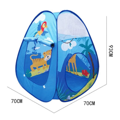 Cort de Joaca cu Tunel si Piscina, Potrivit pentru Gradinita sau Acasa, Interactiv, Design Marin, Usor de Montat si Depozitat, Perfect pentru Interior si Exterior, Fara Bile Incluse, + 3 Ani - LUDIRO
