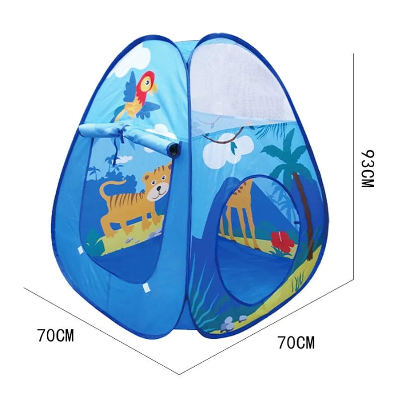 Cort de Joaca cu Tunel si Piscina, Potrivit pentru Gradinita sau Acasa, Interactiv, Design Marin, Usor de Montat si Depozitat, Perfect pentru Interior si Exterior, Fara Bile Incluse, + 3 Ani - LUDIRO
