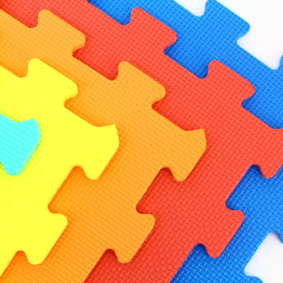 Covor Puzzle LUDIRO, 10 Piese Uni 32x32 Cm, Spuma EVA, Protectie, Versatilitate si Siguranta - LUDIRO