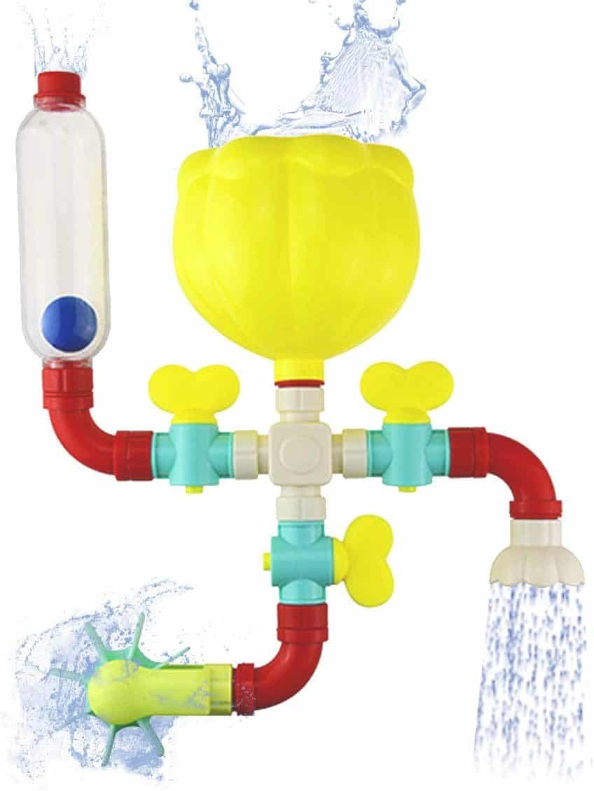 Set de Baie de Construit, Ventuza de Prindere, Invatare prin Joaca, 33x29 Cm, + 3 Ani - LUDIRO