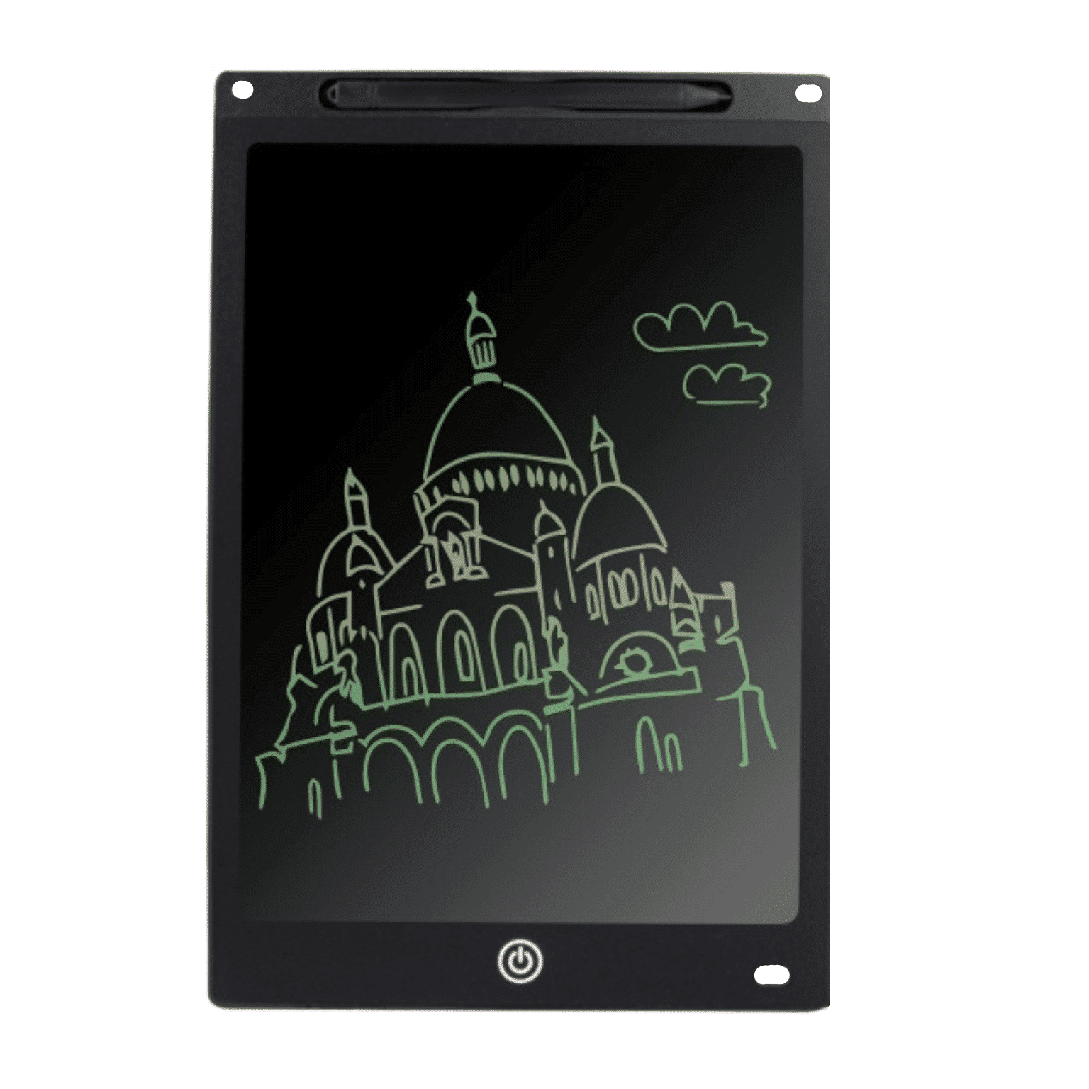 Tableta LCD pentru Scris si Desenat, Diagonala 10 Inch, Scris Multicolor, Functie Blocare Ecran, Impermeabila, Colturi Rotunjite, 25.1x17.9x0.5 Cm, Negru, + 3 Ani - LUDIRO