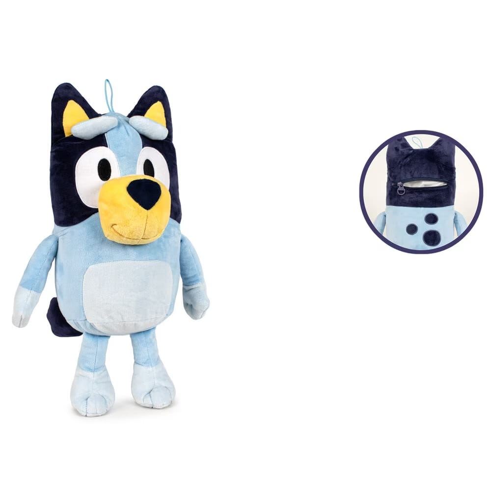 Jucărie de pluș Bluey cu buzunar secret pentru pijamale, 35 cm - LUDIRO