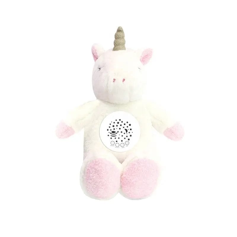 Jucarie de Plus, Unicorn, Efecte de Proiectie, Lumini si Sunete pentru Bebelusi, Diferite Functii, 31 Cm, + 0 Luni - LUDIRO
