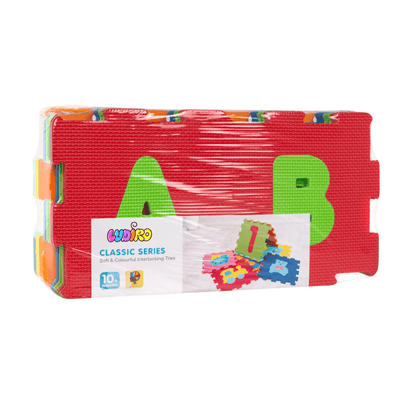 Covor Puzzle copii LUDIRO cu Cifre si Litere A-Z Detasabile, Spuma EVA Sigura - LUDIRO