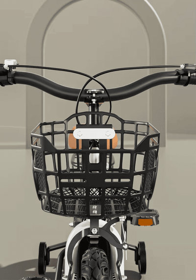 Bicicleta pentru Copii Ludiro 18 Inch, Diametru Roti 45 Cm, cu Frane Fata-Spate, Roti Ajutatoare, Cauciucuri Anti-Alunecare si Cadru din Otel, Cos Metalic, Ideala pentru Copii de 7-10 Ani, Rosu - LUDIRO