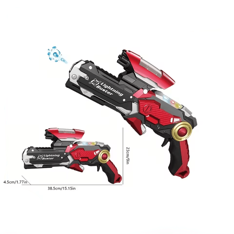 Pistol 3 in 1 Ludiro cu Lumina, Sunet si Bile, Jucarie Interactiva pentru Copii 3+ Ani - LUDIRO