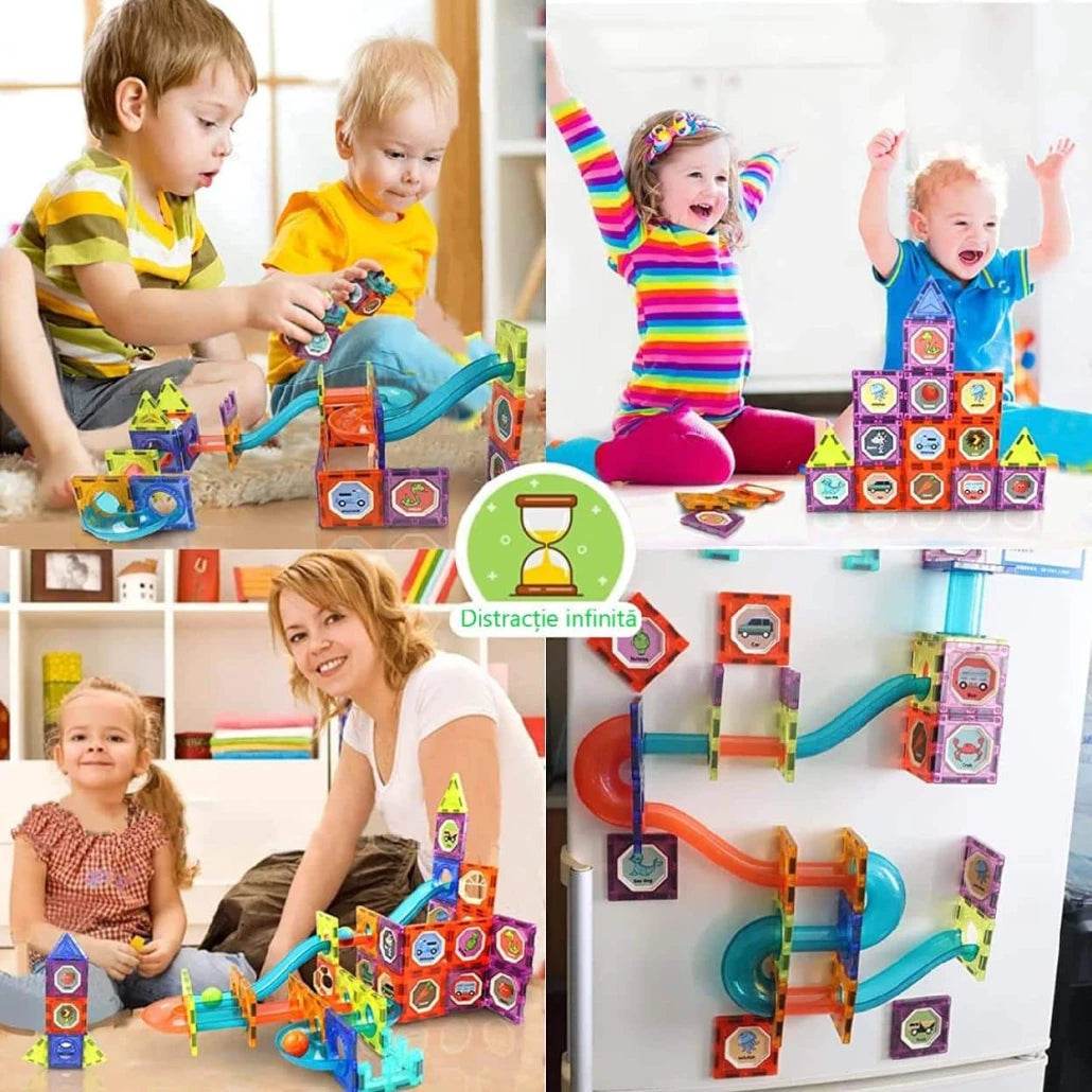 Set LUDIRO 292 Piese, Construcție Magnetică STEAM 3D - LUDIRO