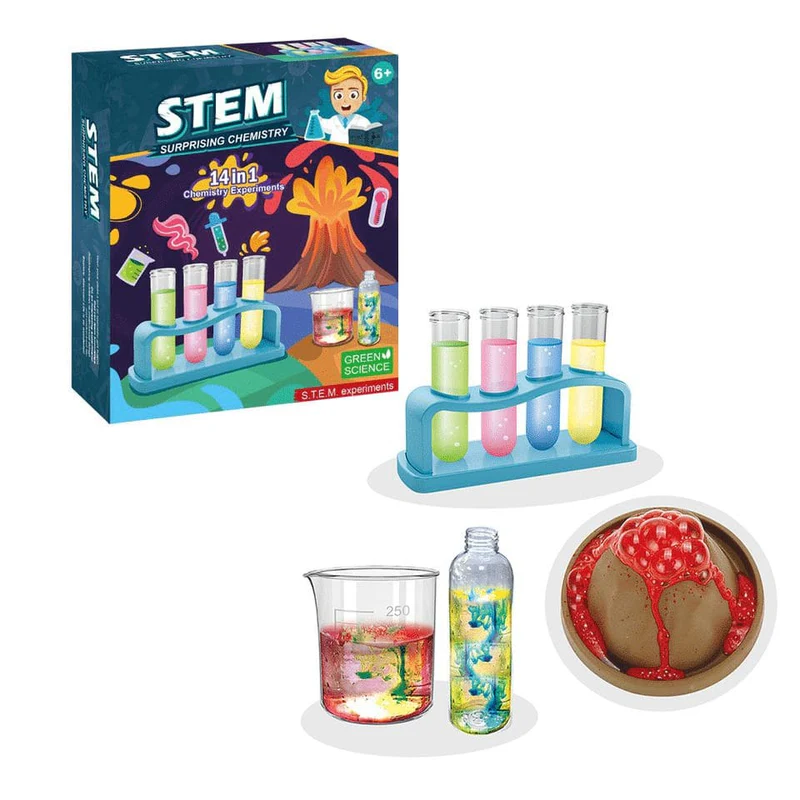 Pachet Activ pentru Copii Curioși – Tunel de Joacă Pop-Up 3 Secțiuni 260 cm + Kit STEM Știință 14 Experimente Chimice + Set 80 Markere Profesionale | 7–10 ANI - LUDIRO