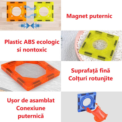 Set LUDIRO 292 Piese, Construcție Magnetică STEAM 3D - LUDIRO