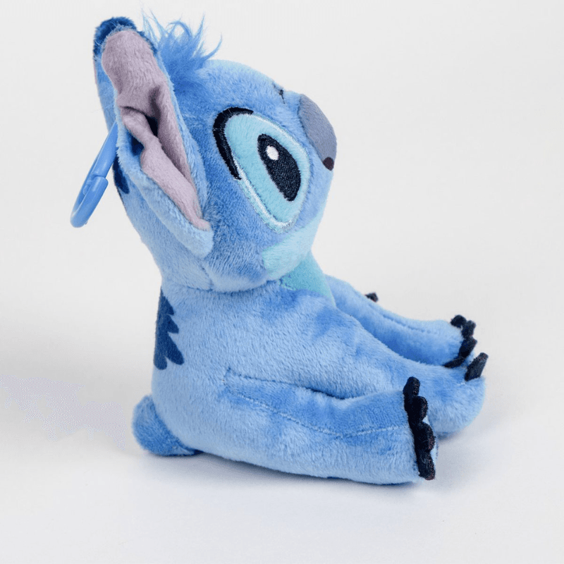 Set 2 Plusuri Disney Stitch &amp; Angel cu Agatatoare, Brelocuri Moi pentru Ghiozdan si Joaca, 10 Cm+ - LUDIRO
