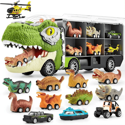LUDIRO – Camion dinozaur și exemple din mai multe variante de accesorii