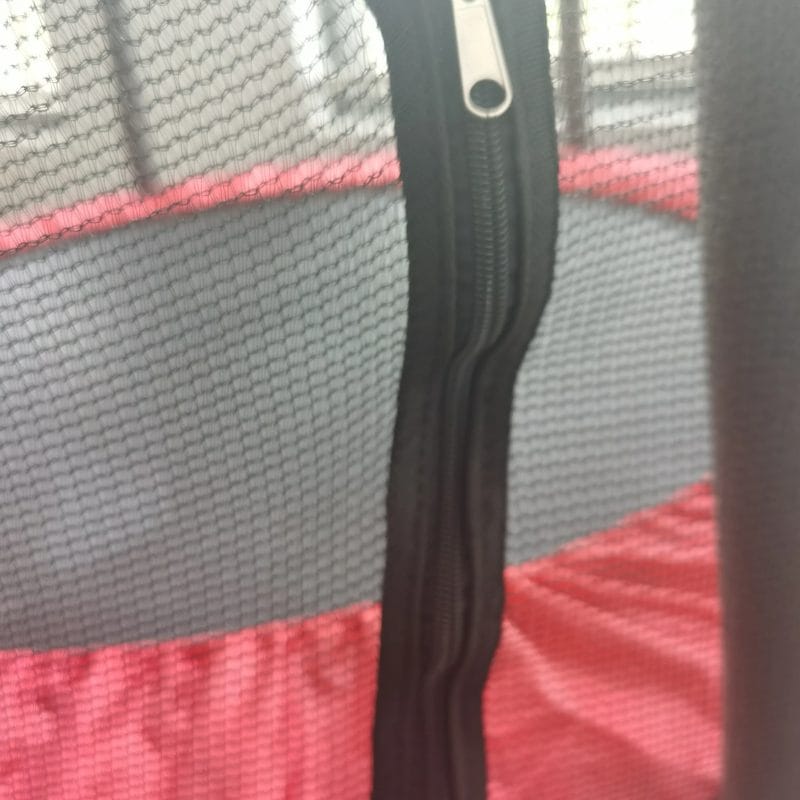 Trambulina pentru Copii 3-7 Ani LUDIRO, Plasa de Siguranta, Diametru 140 Cm, Inaltime 125 Cm, Joaca Distractiva pentru Interior si Exterior, Rosu - LUDIRO