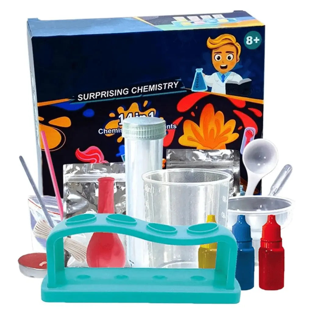 Joc Educativ STEM Kit Stiinta, 14 in 1, Experimente Chimice, + 6 Ani - LUDIRO