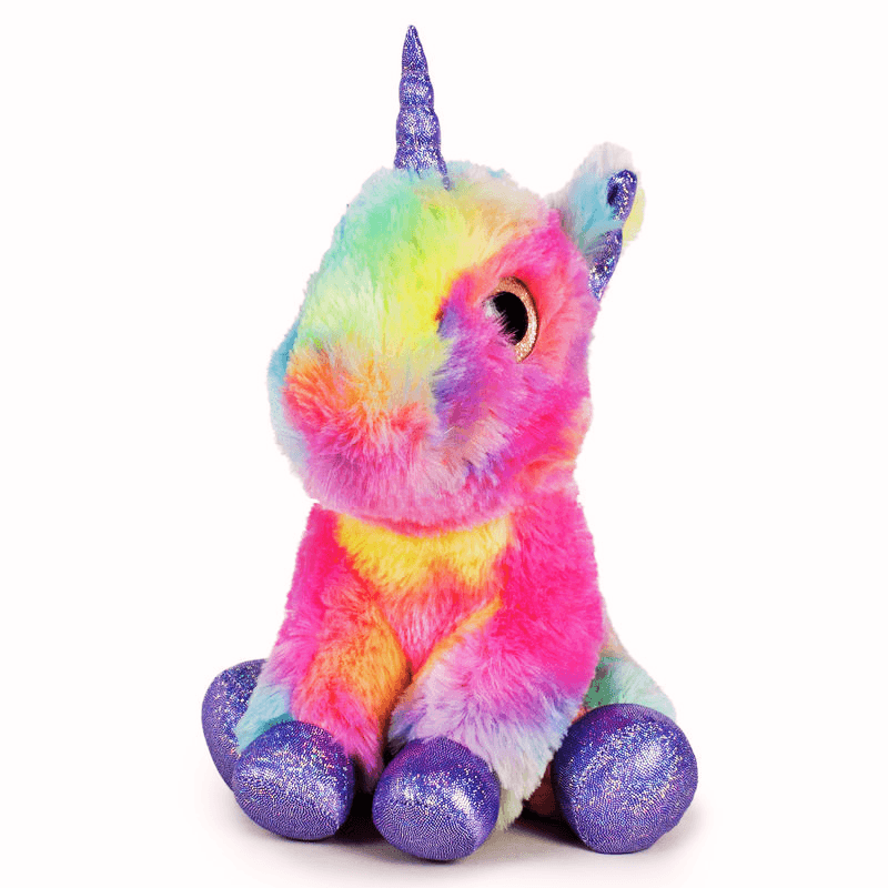 Unicorn de Pluș 20 Cm, Jucărie Moale și Strălucitoare pentru Copii, Prietenul Magic și Cadoul Perfect, Roz - LUDIRO
