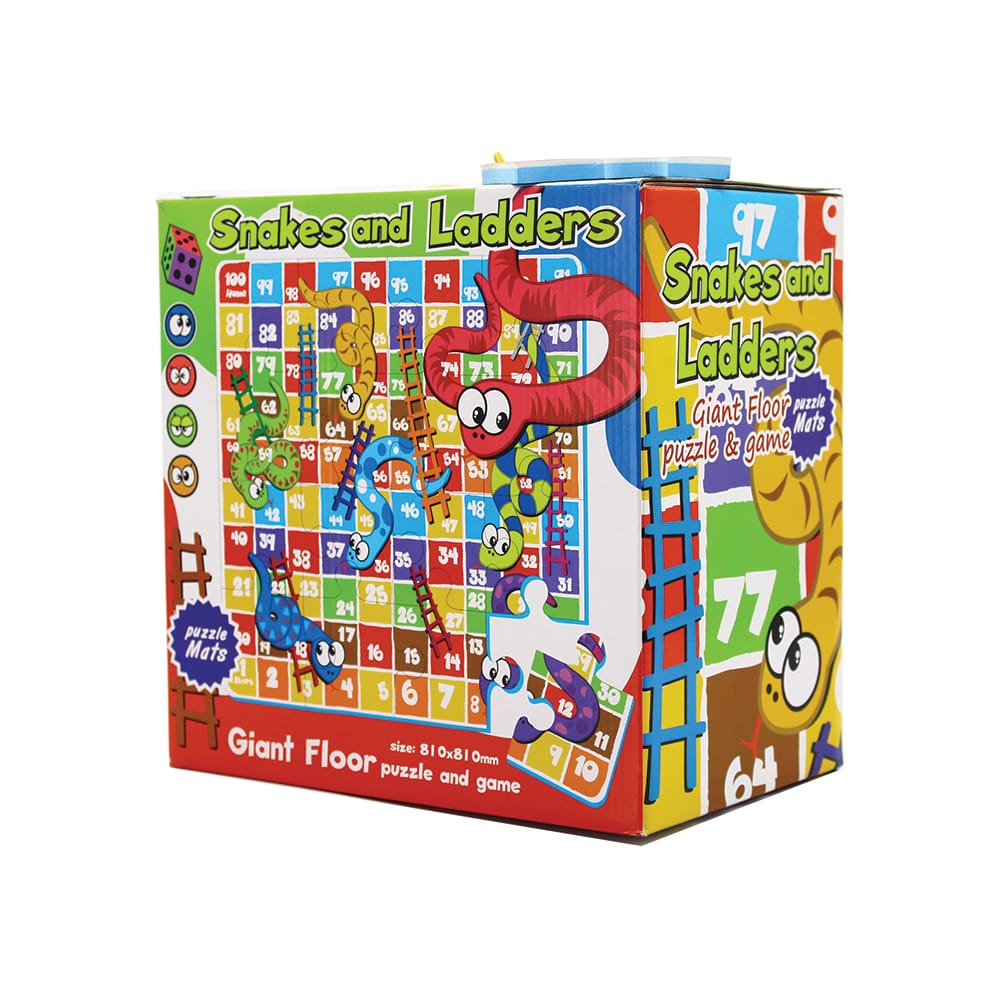 Joc Educativ Ludiro Serpi si Scari din Spuma EVA, 24 Piese Puzzle - LUDIRO