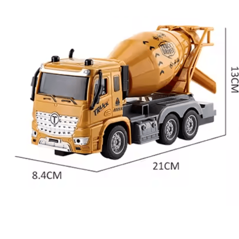 Betoniera cu telecomanda RC LUDIRO, Camion realist 1:20 cu Rezervor Rotativ 360°, Sunete, Lumini si Control Complet, Ideal pentru Copii Pasionati de Constructii - LUDIRO