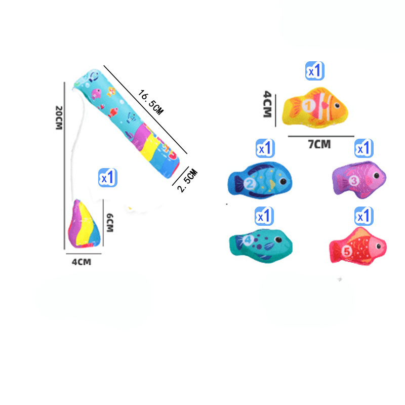 Set Pescuit Educativ cu 22 accesorii, Invatare prin Joaca, Culori, Forme, Numere, Litere - LUDIRO