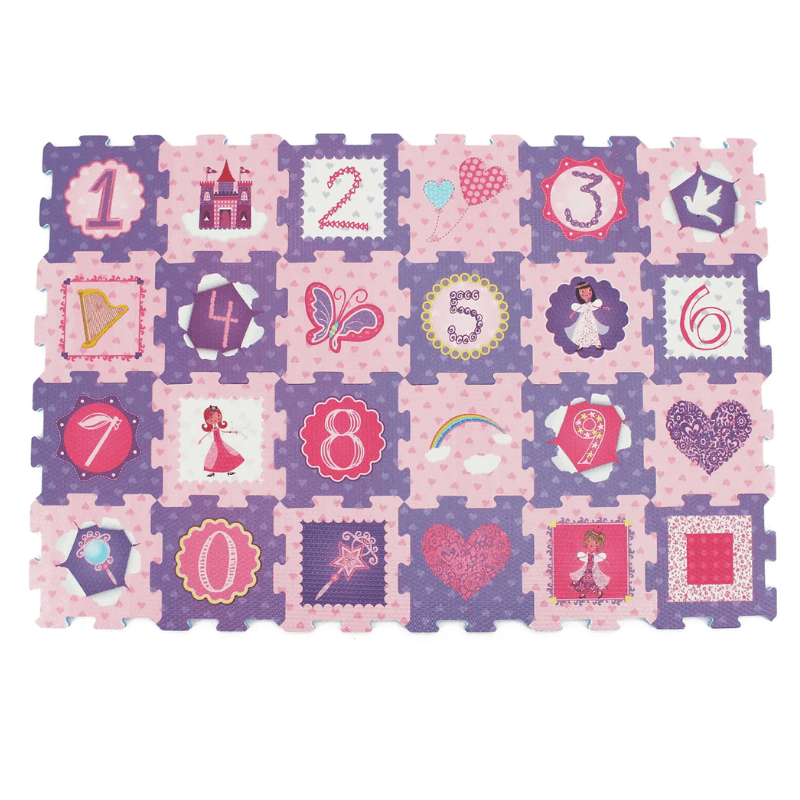 Covor Puzzle LUDIRO, 24 Piese, Design Poveste cu Zane - LUDIRO
