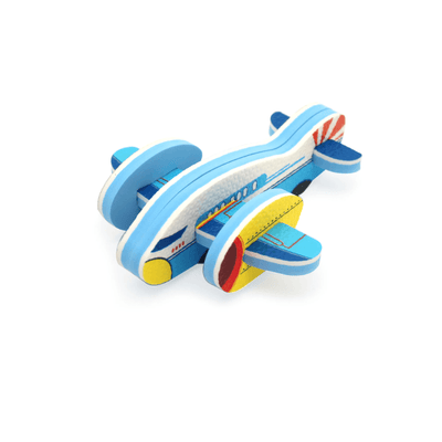Covor Puzzle din Spuma EVA pentru Copii Ludiro, Set 9 Piese Educationale cu Aeroport, Avion 3D de Asamblat - LUDIRO